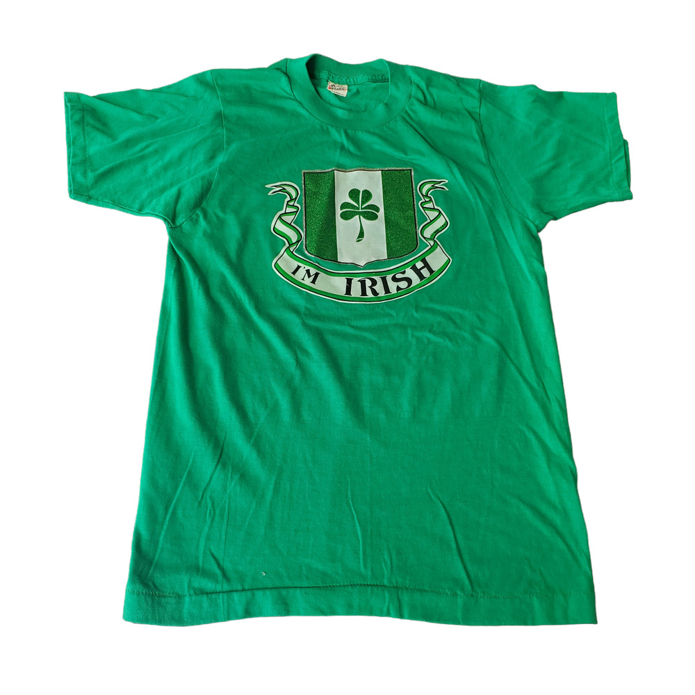 Screen Stars Vintage I'm Irish Short Sleeve T-Shirt Size M